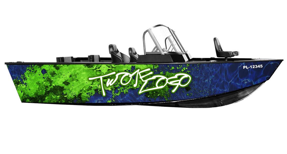 Okleiny na łodzie Green Blue